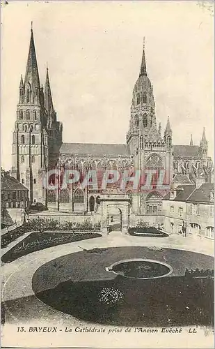 Cartes postales Bayeux La Cathedrale prise de l'Ancien Eveche