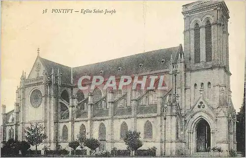 Cartes postales Pontivy Eglise Saint Joseph