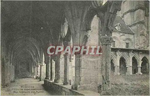 Ansichtskarte AK Soissons Le Cloitre de Saint Jean Vue Interieur des Ruines