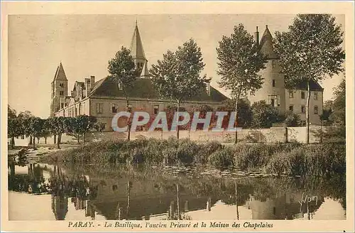 Ansichtskarte AK Paray La Basilique L'Ancien Prieure et la Maison des Chapelains