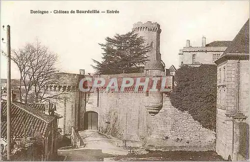 Cartes postales Dordogne Chateau de Bourdeille Entree