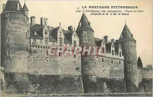 Ansichtskarte AK Chateau de Josselin La Bretagne Pittoresque Facade sur L'Ousl