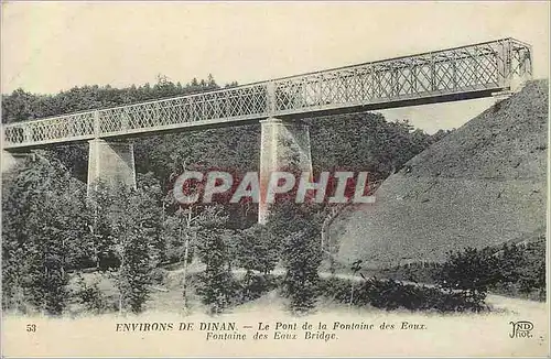 Ansichtskarte AK Environs de Dinan Le Pont de la Fontaine des Eaux