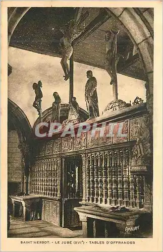 Cartes postales Saint Herbot Le Jube (XVIe) Table d'Offrandes