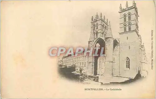 Cartes postales Montpellier La Cathedrale