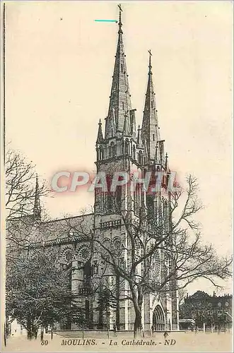 Cartes postales Moulins La Cathedrale