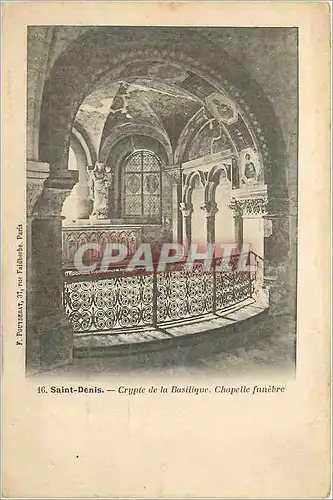 Ansichtskarte AK Saint Denis Crypte de la Basilique Chapelle Funebre