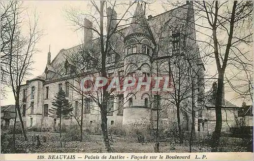 Cartes postales Beauvais Palais de Justice Facade sur le Boulevard