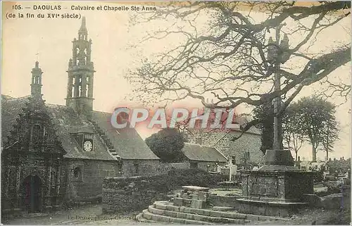 Cartes postales Daoulas Calvaire et Chapelle St Anne (de la Fin du XVIe Siecle)