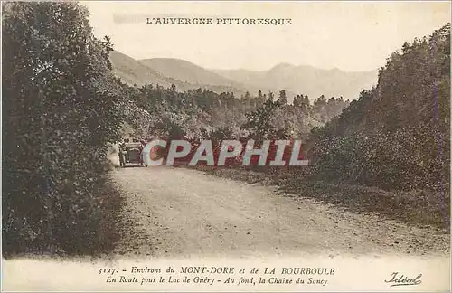 Ansichtskarte AK Environs du Mont Dore et de la Bourboule En Route pour le Lac Guery L'Auvergne Pittoresque Autom