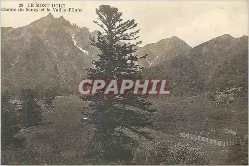 Ansichtskarte AK Le Mont Dore Chaine du Sancy et la Vallee d'Enfer