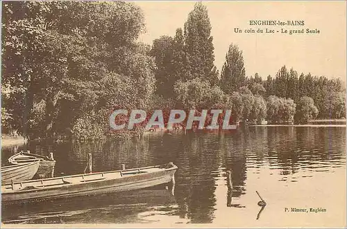 Ansichtskarte AK Enghien les Bains un Coin du Lac le Grand Saule