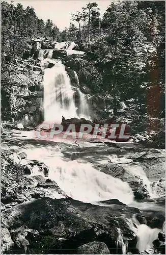 Moderne Karte Cauterets la Cascade du Pont d'Espagne (Alt 1500m)