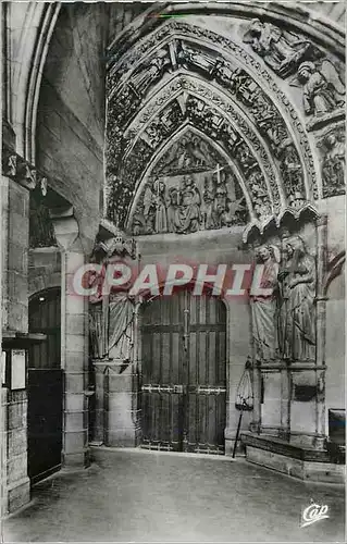 Cartes postales moderne Bayonne la cathedrale Portail de la sacristie XIIIe s le Jugement Dernier