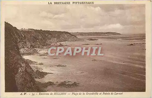 Cartes postales Environs de Hillion Plage de la Grandville et Pointe de Lermot la Bretagne Pittoresque