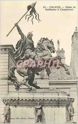 Cartes postales Falaise Statue de Guillaume le Conquerant