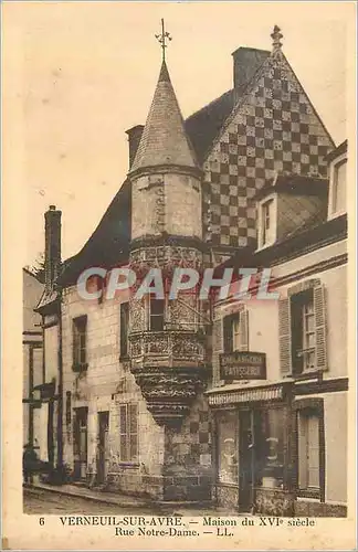 Ansichtskarte AK Verneuil sur Avre Maison du XVIe siecle Rue Notre Dame