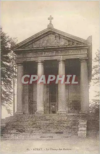 Cartes postales Auray le Champ des Martyrs