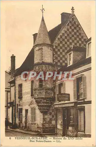 Ansichtskarte AK Verneuil sur Avre Maison du XVIe siecle Rue Notre Dame