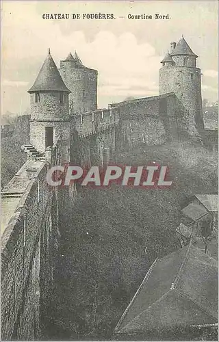 Cartes postales Chateau de Fougeres  Mont St Michel Courtine Nord