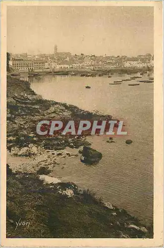 Ansichtskarte AK Douarnenez (Finistere) Vue prise du Coteau des Plomarc'h Bretagne la Douce France