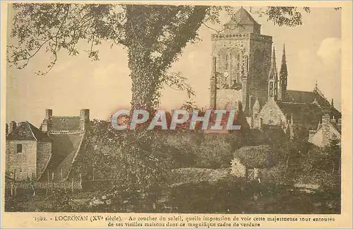 Cartes postales Locronan (XVe siecle) au Coucher du Soleil