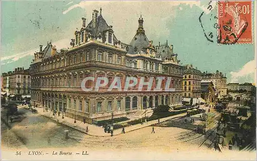 Cartes postales Lyon la Bourse