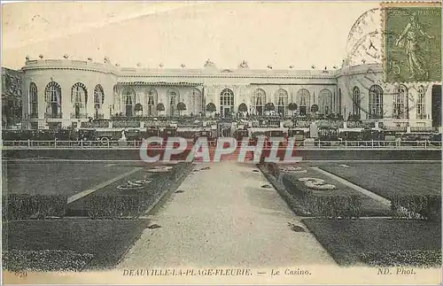 Cartes postales Deauville la PLage Fleurie le Casino