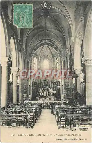 Cartes postales le Pouliguen (L Inf) Interieur de l'Eglise