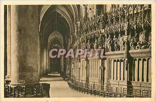 Cartes postales Chartres Interieur de la Cathedrale le Deambulatoire la Douce France