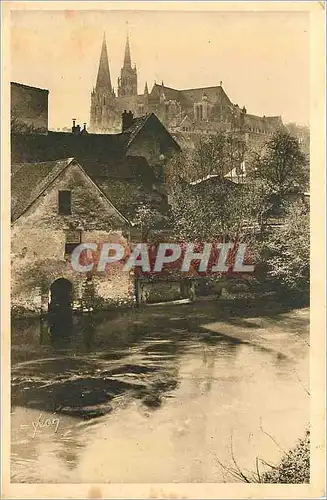 Cartes postales Chartres Matinee de Printemps sur les Bords de l'Eure la Douce France