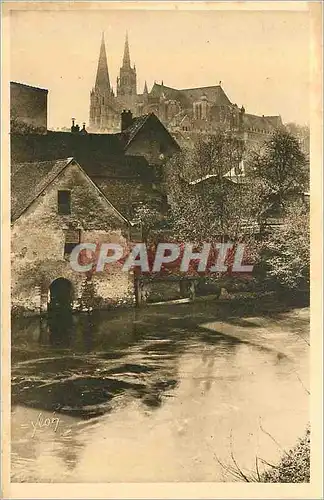 Cartes postales Chartres Matinee de Printemps sur les Bords de l'Eure la Douce France