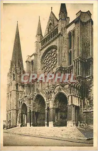 Ansichtskarte AK Chartres le Portail Sud et la Vieille Tour