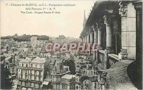Cartes postales Chateau de Blois (L et C) Perspective Exterieure Aile Francois 1er