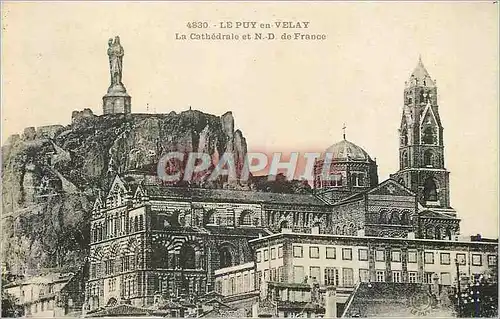 Cartes postales Le Puy en Velay la Cathedrale et N D de France