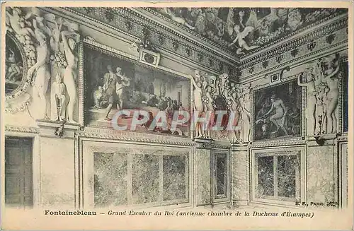Cartes postales Fontainebleau Grand Escalier du Roi (Ancienne Chambre de la Duchesse d'Etampes)