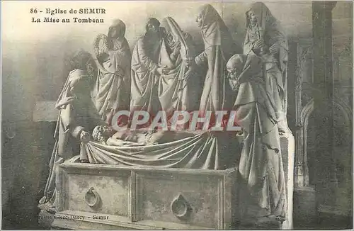 Cartes postales Eglise de Semur la Mise au Tombeau