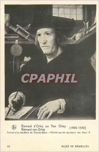 Cartes postales Musee de Bruxelles Bernard d'orley ou Van Orley (1490 1542)