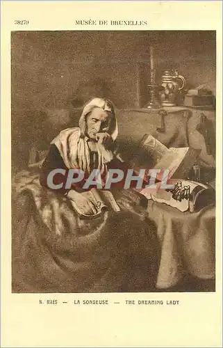 Cartes postales Musee de Bruxelles Maes la Songeuse