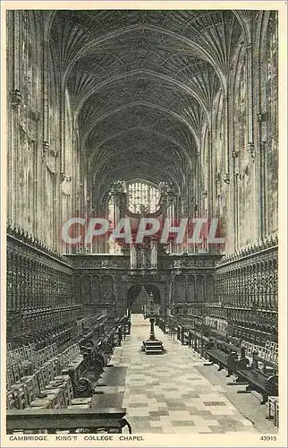 Cartes postales Cambridge King's College Chapel Orgue