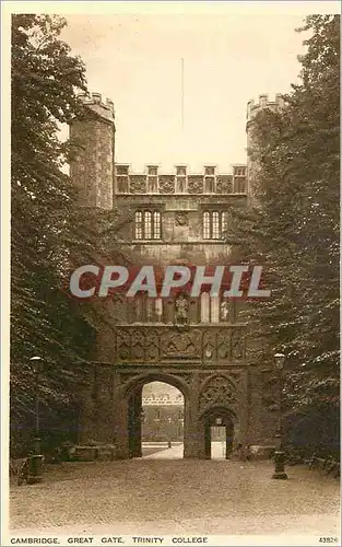 Ansichtskarte AK Cambridge Great Gate Trinity College