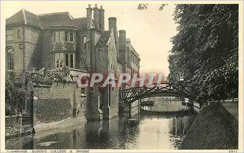 Ansichtskarte AK Cambridge Queen's College Bridge