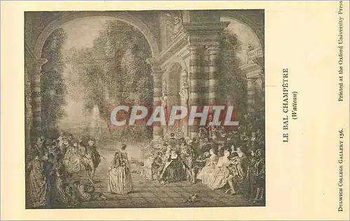 Cartes postales Dulwich College Gallery le Bal Champetre (Watteau)