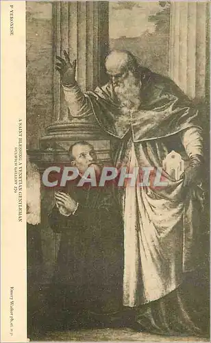 Cartes postales Dulwich Gallery a Saint Blessing a Venetian Gentleman