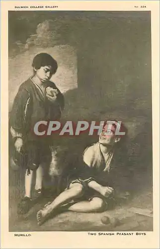 Ansichtskarte AK Murillo Two Spanish Peasant Boys Dulwich College Gallery