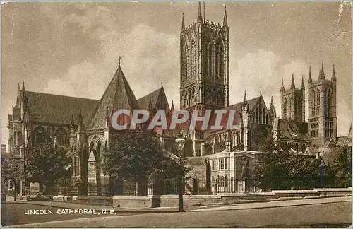 Cartes postales Lincoln Cathedral North East View