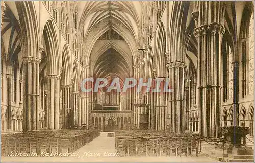 Ansichtskarte AK Lincoln Cathedral Nave East