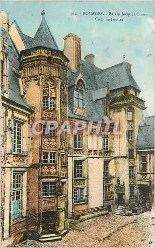 Ansichtskarte AK Bourges Palais Jacques Coeur Cour Interieure