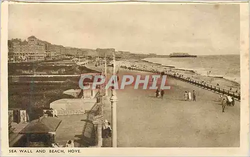 Cartes postales Hove See Wall and Beach