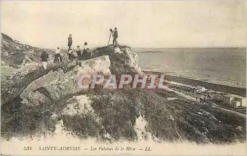 Ansichtskarte AK Sainte Adresse les Falaises de la Heve